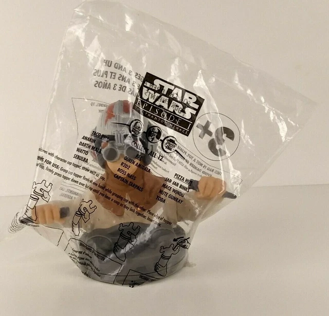 Taco Bell Star Wars Episode 1 Anakin Skywalker Cup Topper 1999 Sealed