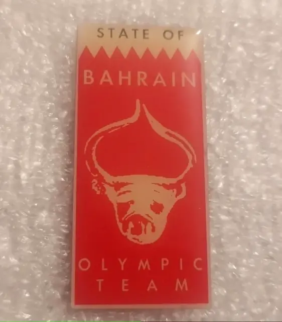 Bahrain Olympic Team NOC Pin Badge Very Rare