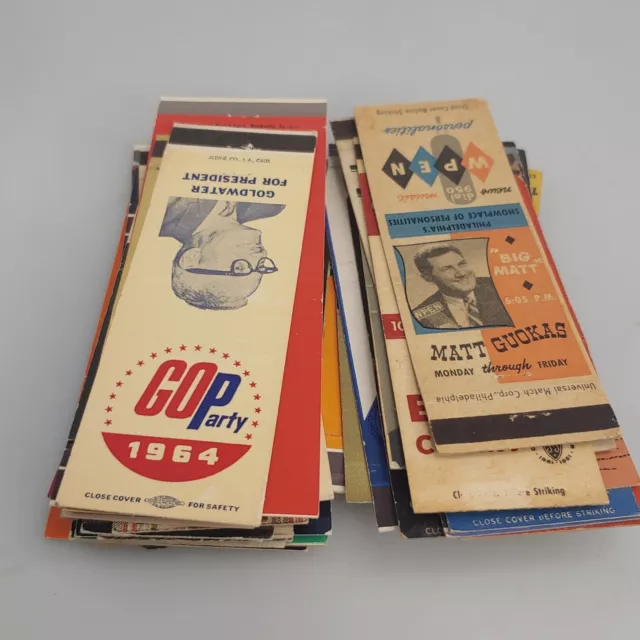 Mixed Vintage Matchbook Lot Of 50 Covers - 1930s to 70s Various - Lot D