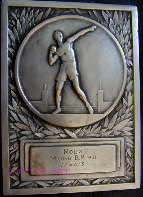 Médaille USCF Seniors Lancer Du Poids 1969 - Bronze, Union Sportive Cheminots