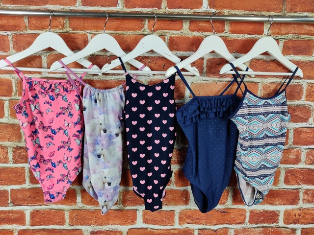 GIRLS BUNDLE AGE 6-7 YEARS MATALAN H&M etc SWIMING COSTUME SWIMSUIT KIDS 122CM