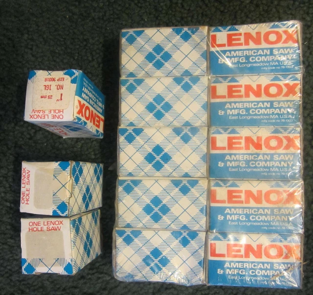 13 in a lot of 1" NEW Lenox Hole Saw 16L EDP30016 25MM  hole saws in box