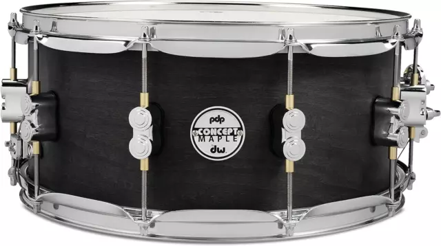 PDP by DW Black Wax Maple Snare Drum 6,5x14