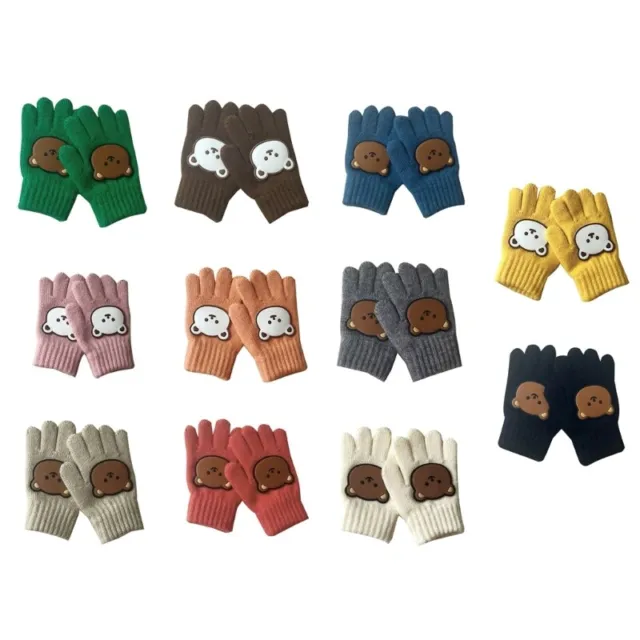Knitted Gloves Infant Mittens Breathable Kids Full Finger Mitten Birthday