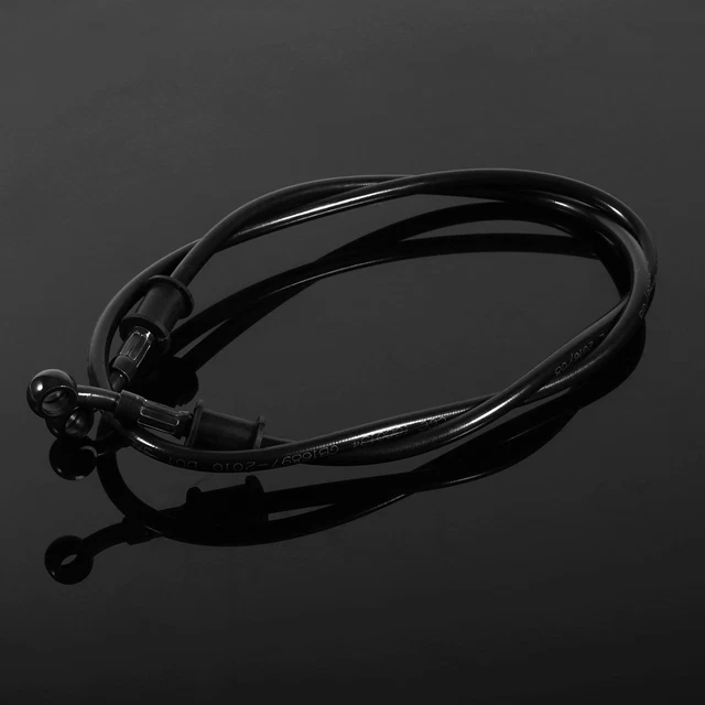 1x 60 cm frizione freno moto intrecciato acciaio linea tubo tubo nero
