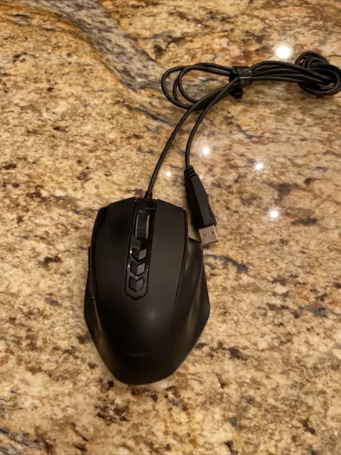 TECKNET Wired Gaming Mouse Ergonomic Gaming Mouse with 10000 DPI USB Optical ...