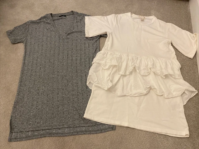 Zara And H&M Bundle Of T Shirts / T Shirt Dresses X 2 Size S Short Sleeve