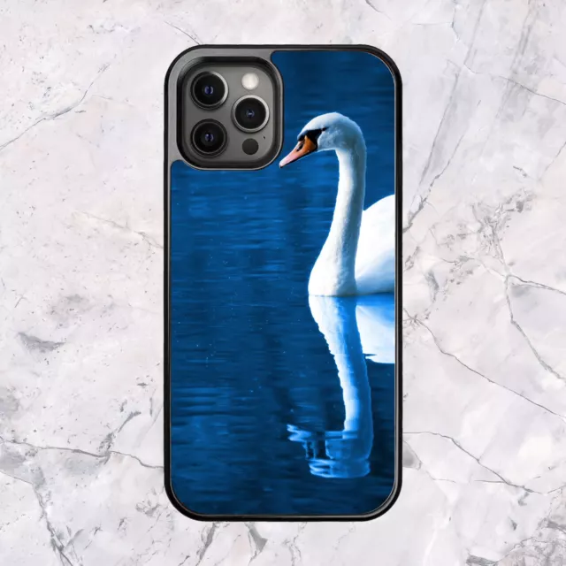 White Swan Swimming On A Lake - Case for iPhone 14 13 12 11 Pro Max SE XS XR X 8 3