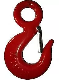 Red Painted Alloy Steel Eye Hooks with Safety Catch 2Ton Winch accessories