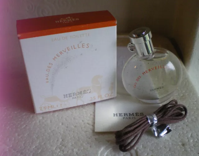 Miniature "Eau des Merveilles" HERMES Paris 7,5 ml EDT + NEUF + BOX FULL + NEW