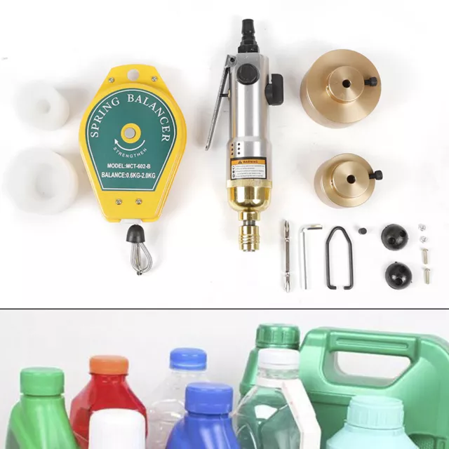 Handheld Pneumatic Bottle Capping Machine Capper Sealer Sealing Tool 10-50MM