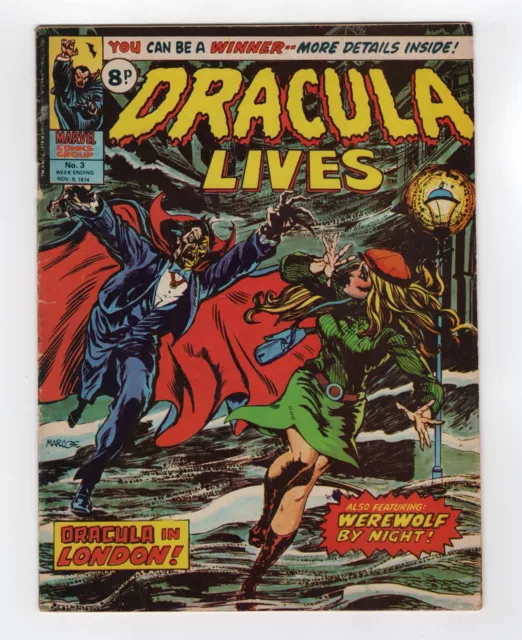 1972 Marvel Tomb Of Dracula #2 & Marvel Spotlight #2 1St Werewolf By Night Uk