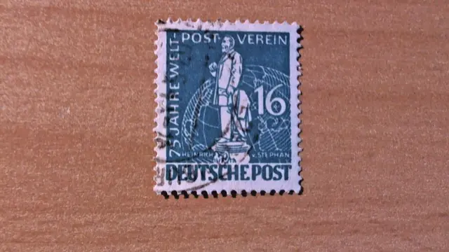 Berlin Michel NR. 36; 75 Jahre Weltpostverein von 1949 rundgestempelt