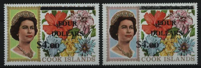 Cook-Inseln 1970 - Mi-Nr. 254-255 y ** - MNH - Blumen / Flowers