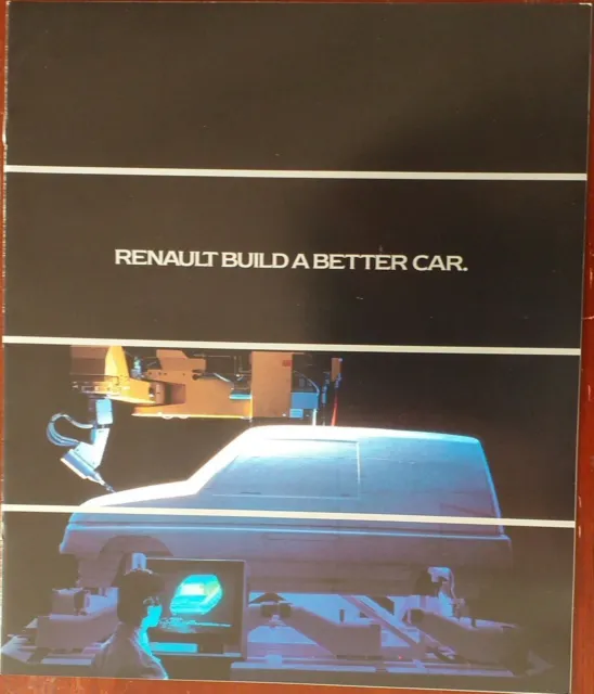 Renault build a better car sales UK reference marketing Brochure 1984/85