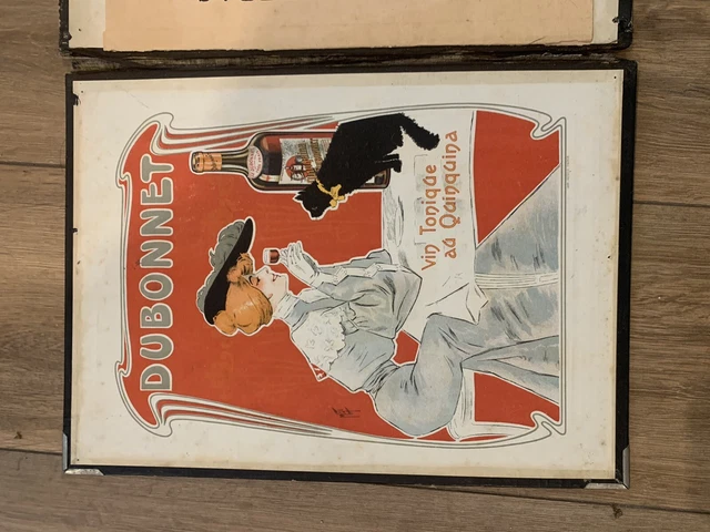 DUBONNET Vin Tonique au Quinquina : Fixé sous verre illustré, Ca 1900
