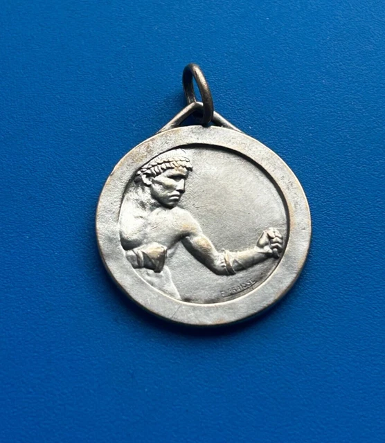 Médaille Moto Bronze – Signée F. Fraisse – Pièce Décorative