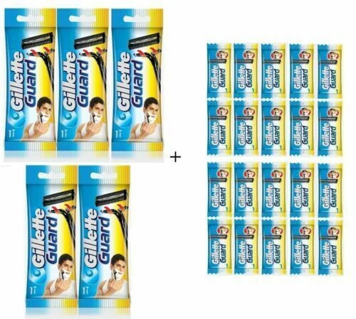 Gillette Guard Blade Cartidge Men Shave Pack of 50 Free shipping