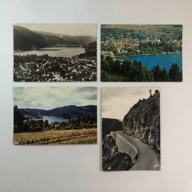 4 Cartes postales antiques de Vosgues, Gerardmer, postcards, CPA, France,