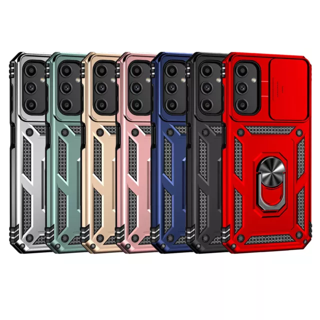 For Samsung Galaxy A25 A14 A34 A54 Case Heavy Duty Shockproof Ring Stand Cover