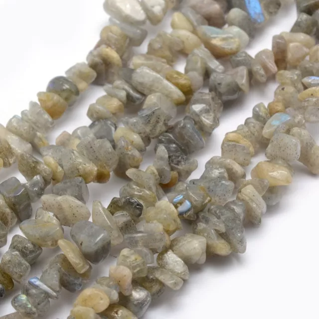 33" Strand Labradorite 5-8mm Chip Beads