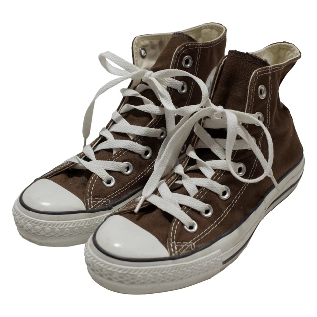 Scarpe da sneaker CONVERSE ragazzo marrone tela UK 5