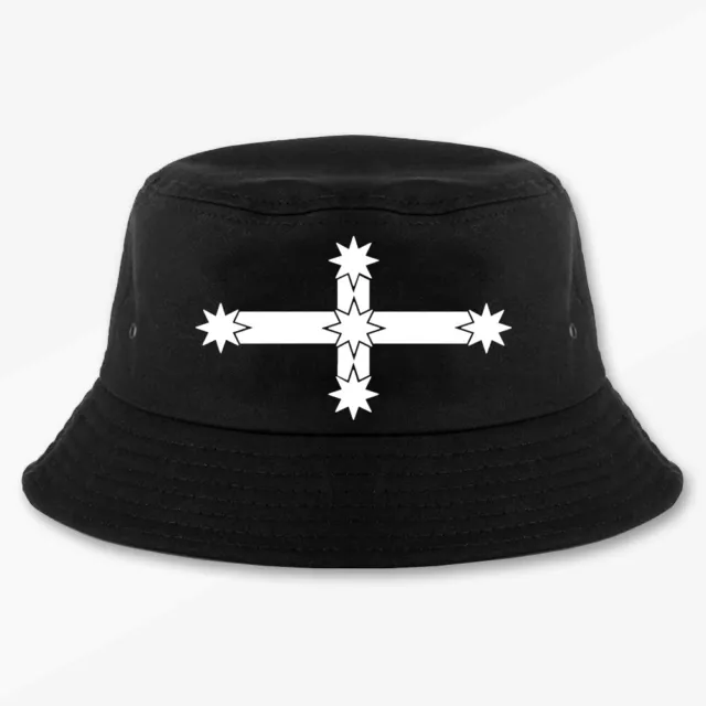 Eureka Stockade Flag Bucket Hat Multi Sizes Rebellion Sticker Cotton