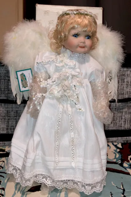 Gabrielle The Heritage Signature Collection Porcelain Angel Doll ~ COA
