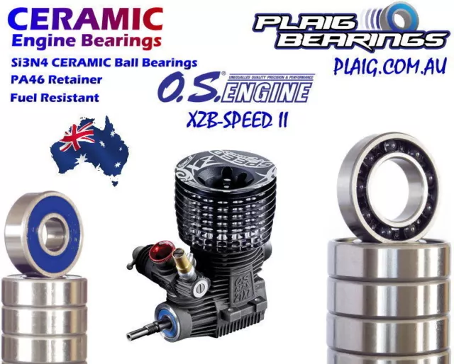 CERAMIC Bearings to suit O.S Speed .21 Nitro Engines Max 21XZ-B OSMG3080