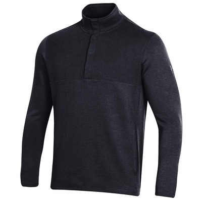 Da Uomo Nuovo con Etichetta Under Armour Nero Mezza Zip Taglia S 