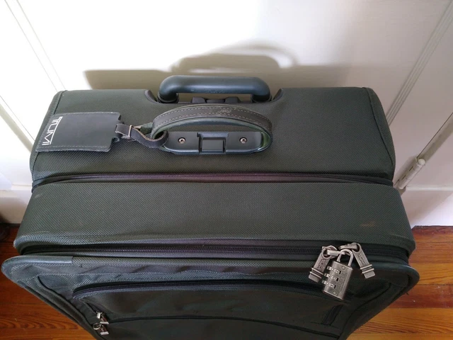 TUMI 2283M3 Green Ballistic Nylon 25" Upright Rolling Wheeled Suitcase With Lock 2