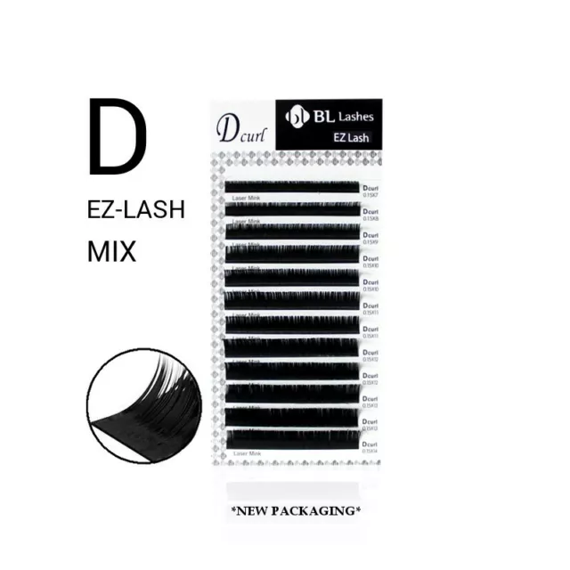 BL Lashes Blink Laser EZ Lash D 0.15 MIX lengths (5 boxes) eyelash extensions