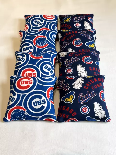 8 Chicago Cubs Cornhole Bean Bags Regulation Bag Toss Corn Hole Game