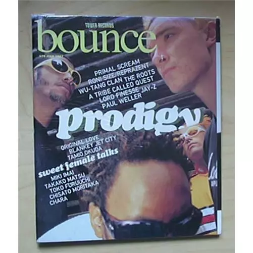 Prodigy Bounce Magazine July 1997 Colour Cover Japanese