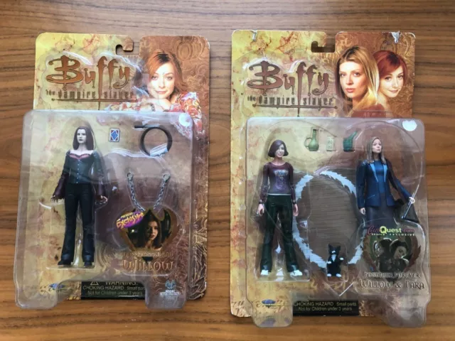 Lot Of 2 Buffy The Vampire Slayer Figures: Willow/Tara + Dopplegangland Willow!