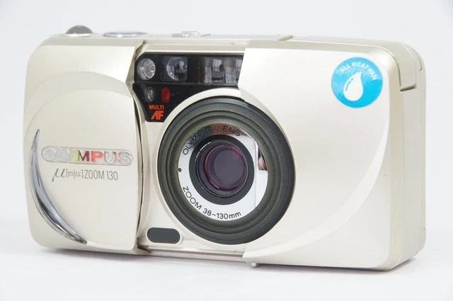 OLYMPUS Μ [MJU:] ZOOM F0627-127-3v Film Camera Used Easy to