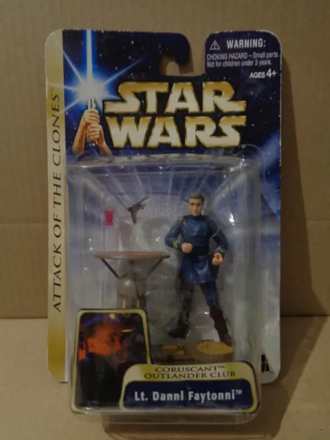 Hasbro Star Wars Attack of the Clones Lt. Dannl Faytonni Figure sealed