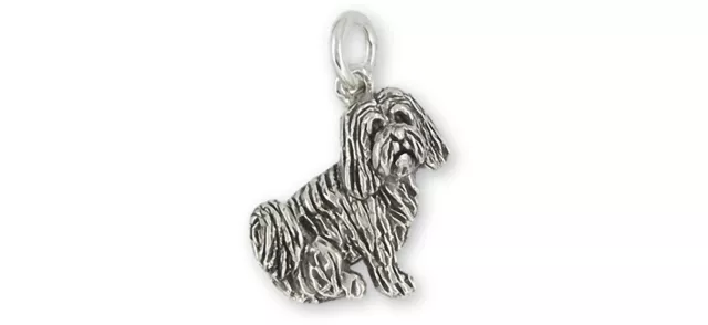 Tibetan Terrier Jewelry Sterling Silver Handmade Tibetan Terrier Charm  TTR4-C