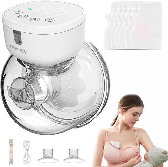 *Wearable Breast Pump Hands Free, Portable 3 Modes 9 Levels*