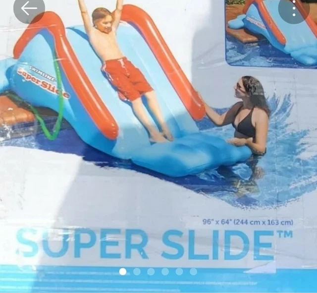 kods Pool Summer Water Outdoor Floating Inflated Super Slide Swimming Rare New
