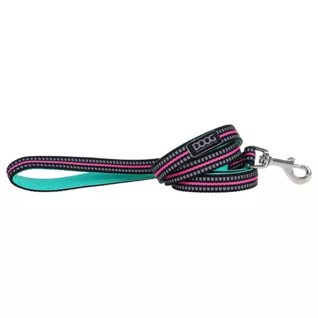 DOOG Fluo Chiens Laisse Lead Rin Tin Vert/Rose , Différentes Tailles, Neuf