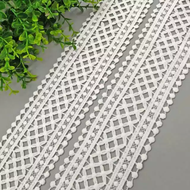 Crocheted Lace Embroidery Dress Clothes Sewing Fabric Trim Craft Edging Trimming 2