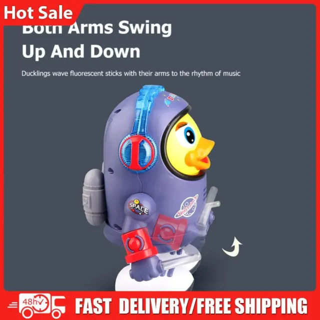 Electric Glowing Duck Doll Smooth with Music Light for Children Birthday Gift