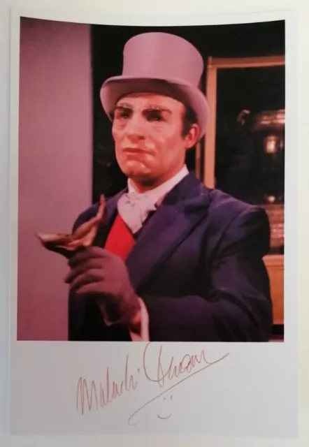 PRINT - 60s Batman TV Series Male Actor Malachi Throne 6"X4" Autograph Reprint