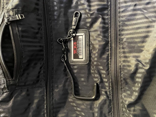 Tumi Black BiFold Carry-On Hanging Garment Bag Ballistic Nylon 231D3 6