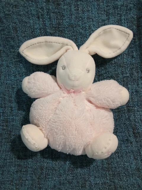 🌼🐰 Doudou Lapin boule rose Perle KALOO 20 cm TBE 🌼🐰