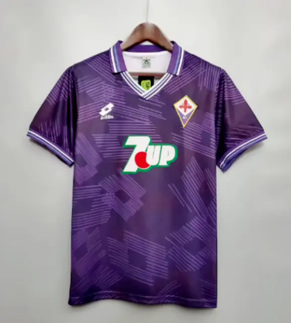 Maglia Maglietta Retrò Calcio Fiorentina 1992 Home Away Shirt