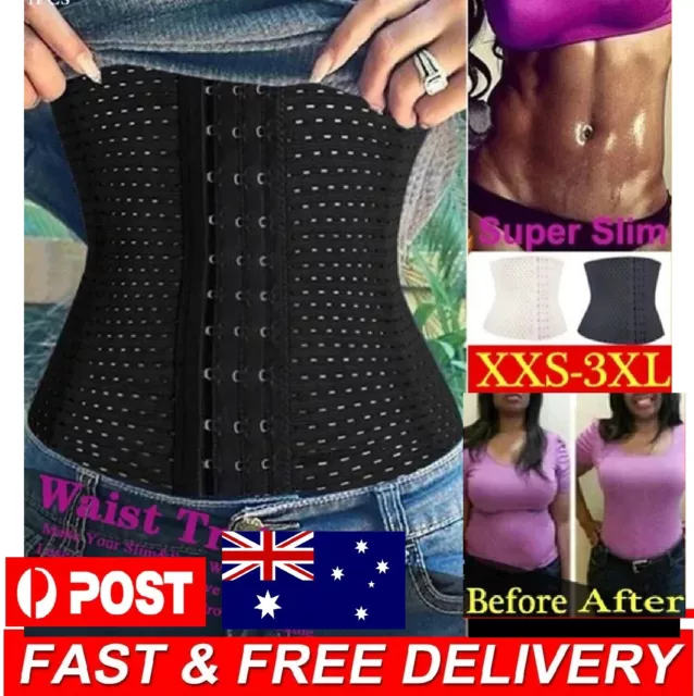 Women Underbust Corset Waist Trainer Control Cincher Body Girdle Slimming Shaper