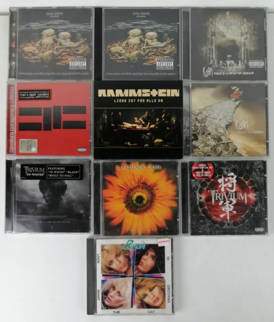 Lotto 10 Album - Senza Cd - Rammstein - Korn - Limp Biskit ( Solo Custodia)