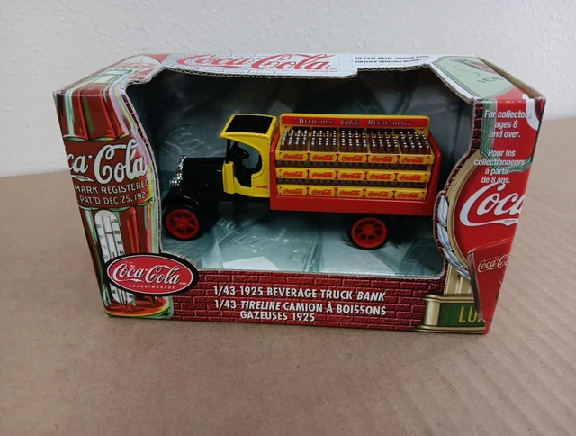 Coca-Cola 1/43 1925 Die-Cast Beverage Truck Bank NWDP